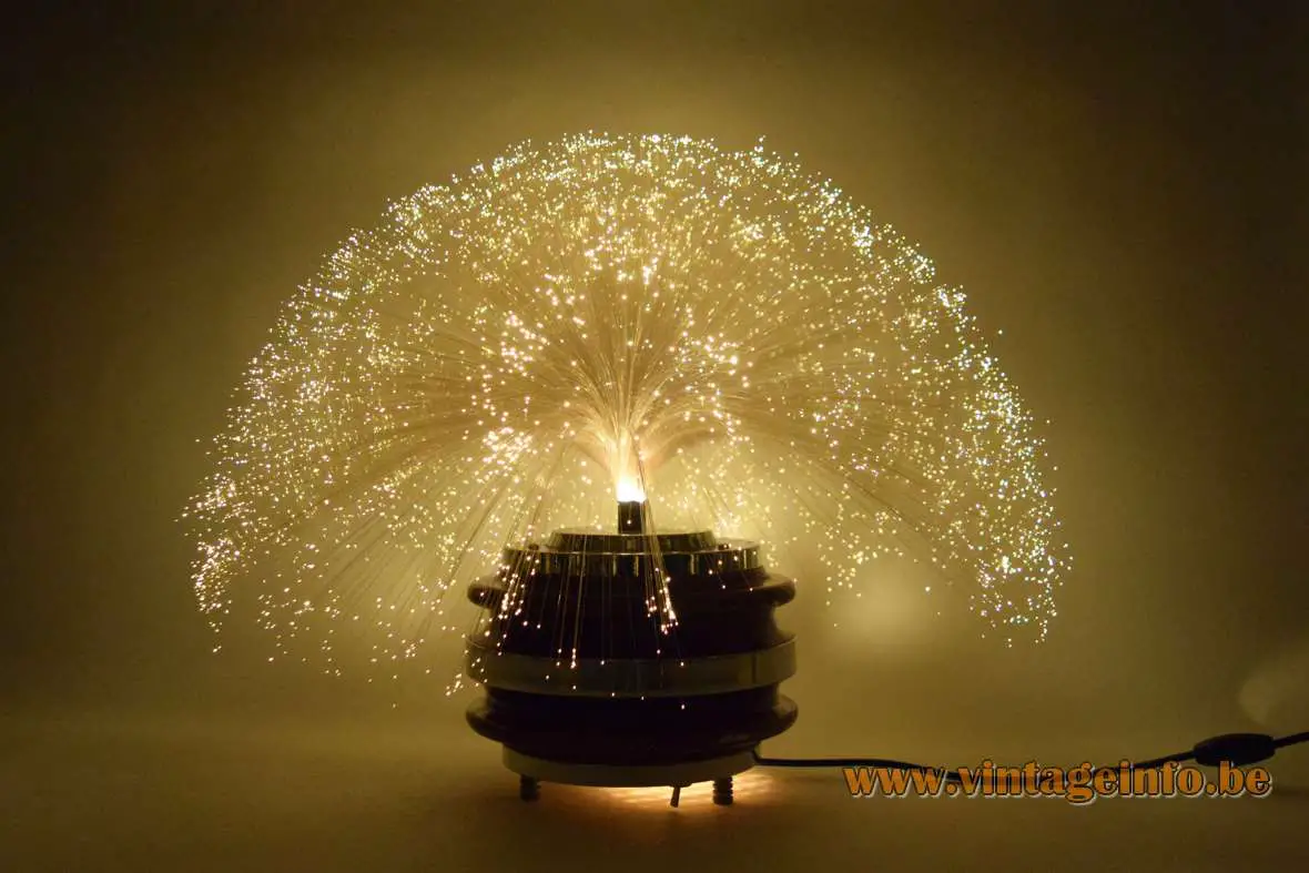 fiber optic lamp for marketing system