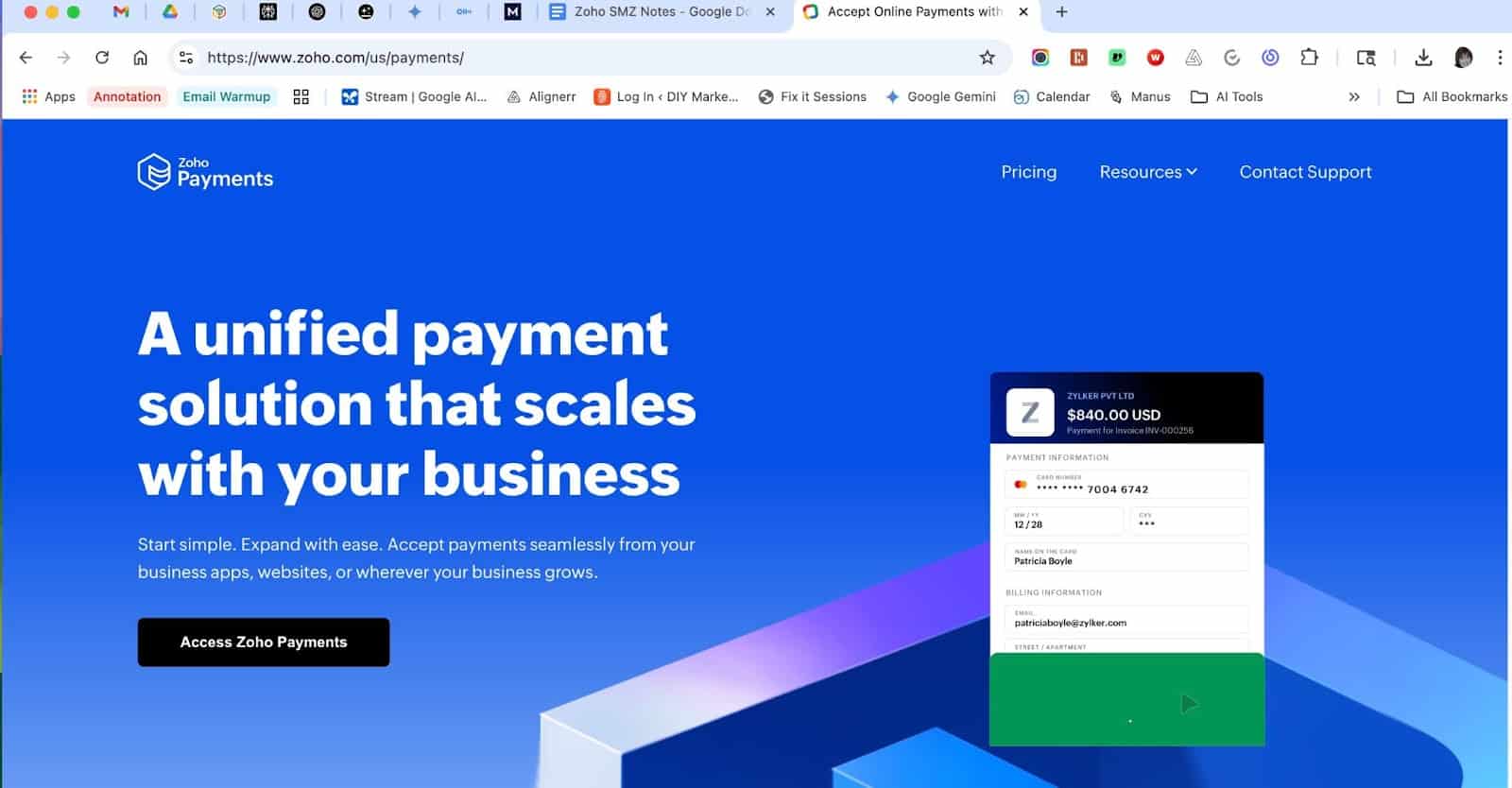 How to Get Paid Immediately with Zoho 2 how to get paid with zoho - zoho payments