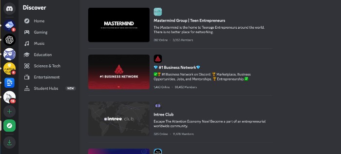 discord communities - decentralized social media