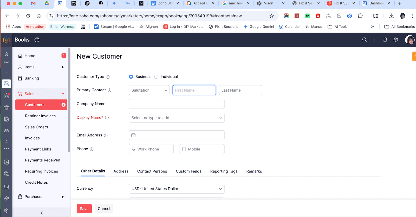 How to Get Paid Immediately with Zoho 9 set up a customer in zoho books
