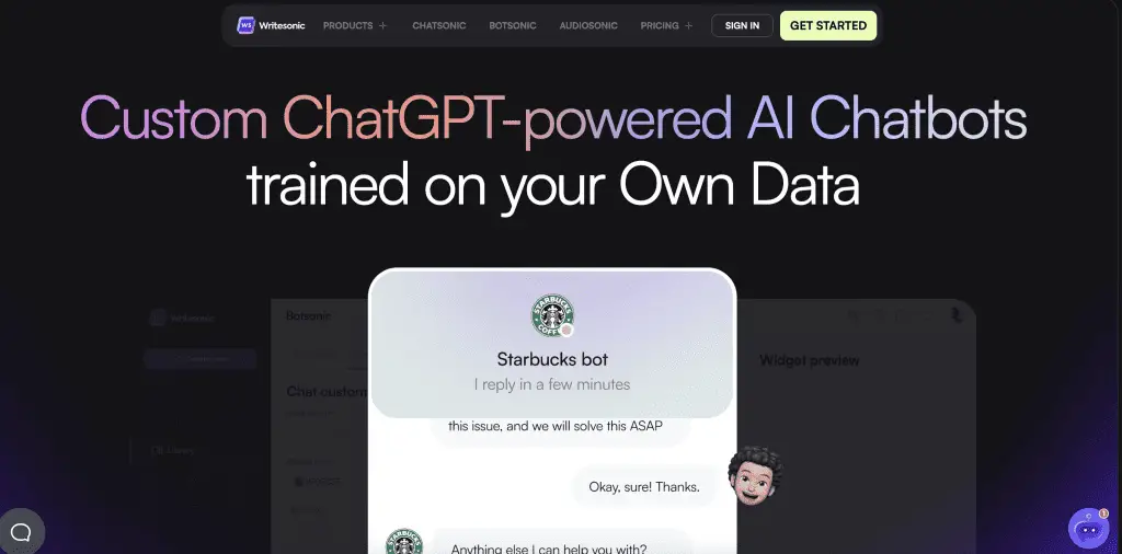 Top 10 Chat Bot Builders: A Comprehensive Review 2 botsonic chatbot builder